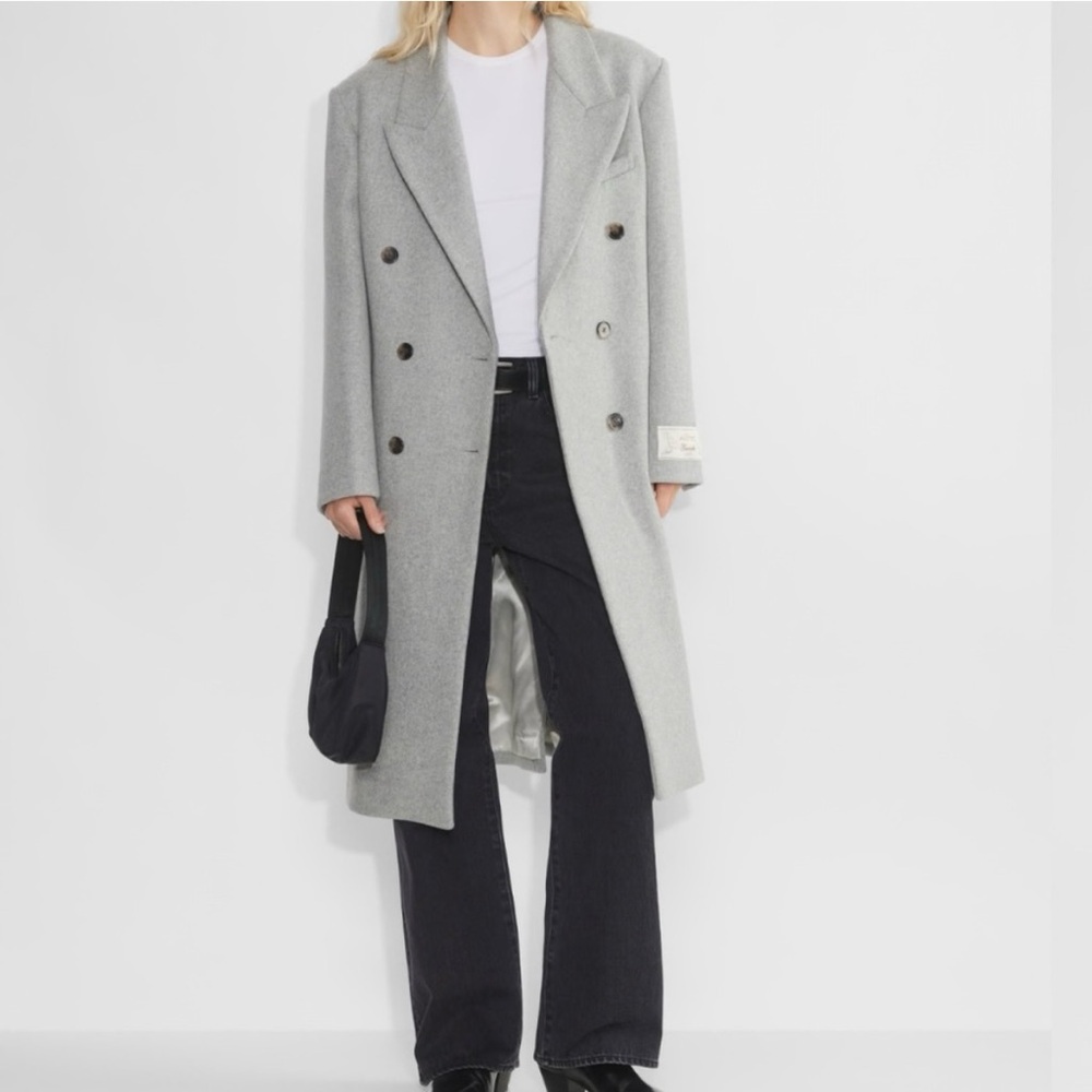 Aritzia Wilfred Symphony,Gray Pea Coat